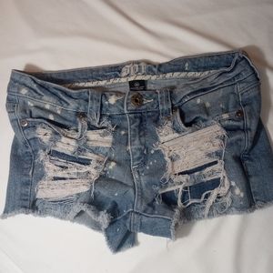 S.P.J distressed shorts woman's size Medium